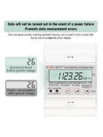 Contor electric trifazat EA777 3x230V/400V, montaj sina DIN 35mm, RS485 - Image 3