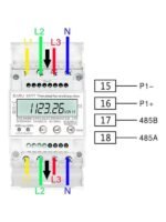 Contor electric trifazat EA777 3x230V/400V, montaj sina DIN 35mm, RS485 - Image 6