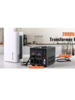 Stabilizator tensiune 2000VA 110V ↔ 220V Step Up / Step Down, convertor tensiune cu afisaj LED, USB si Type-C - Image 3