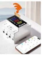 Contor energie trifazat WiFi KWS-306WF, 80A, 3 faze 4 fire, afisaj LCD color, montaj sina DIN 35 mm - Image 4