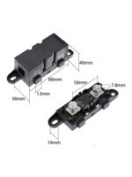 Suport siguranta ANM MEGA 50A-500A, soclu siguranta lamelara M8 - Image 3