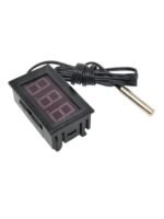 Termometru Digital LED cu Sonda Externa, 5-12V DC, -50°C pana la +11a0°C, Afisaj Rosu, Verde sau Albastru - Image 2