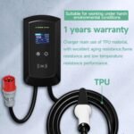 Statie electrica incarcare auto EV Smart, 22KW 32A, trifazata Type 2, WiFi, RFID, conectare directa, cablu 5m, - Image 3